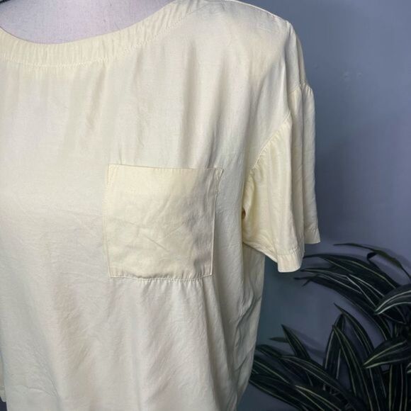 Yellow 80s vintage Craig Clothing Co. top with pocket - Large - Picture 3 of 9
